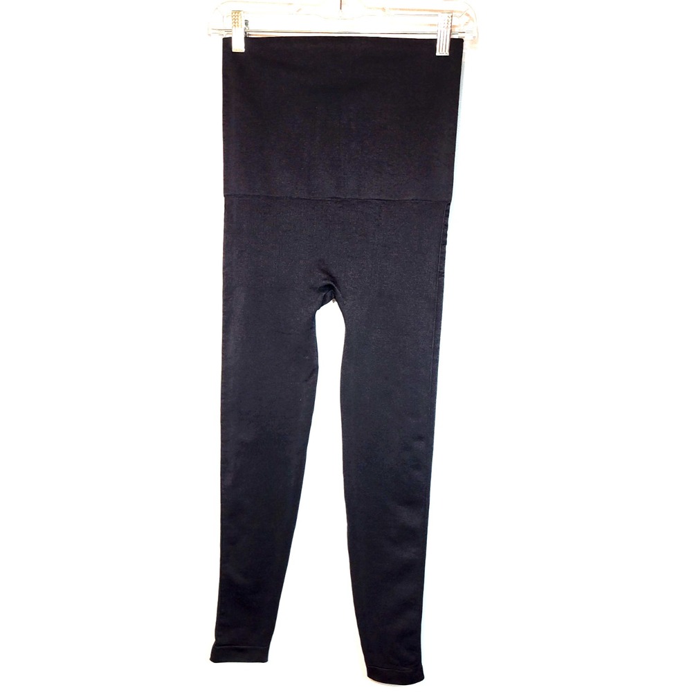 High-Waist Black Maternity Leggings